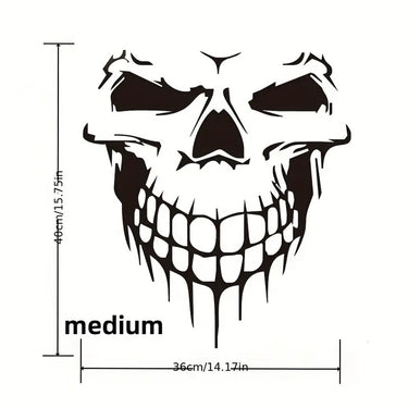 Holographic Skull Vinyl Car Sticker